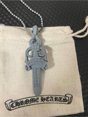 Chrome Hearts Gray Dagger Pendant Necklace (BUNDLE DEALS!)